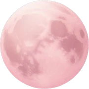 pastel pink moon sticker