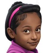 girl with black hairband sticker