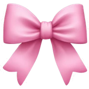 Pink bow sticker