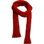 Knitted Scarf red sticker