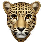 leopard heart sticker