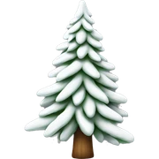 actual white fir christmas tree isolated.  sticker