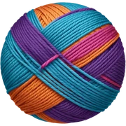Emotional yarn ball sticker