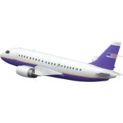 Flight going and coming sticker