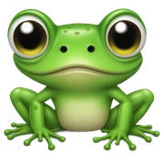 Frog sticker