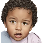 realistic portrait of boy sticker