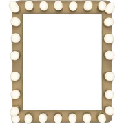mirror with lights sticker