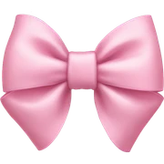 Light pink bow sticker