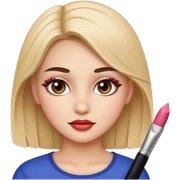 Girl face makeup  sticker