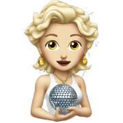 Madonna with a disco ball sticker