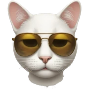 Cat with sunglasses sticker