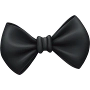 Black bow sticker