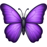 purple butterfly sticker