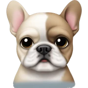 french bulldog and shih tzu hugging  sticker