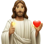 Jesus And heart sticker