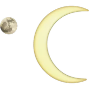 cancel sign and the moob moon sticker