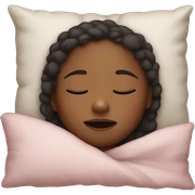 Sleeping girl sticker