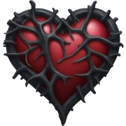 gothic heart sticker