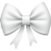White bow sticker