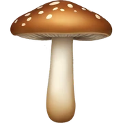 brown mushroom sticker