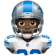 detroit lions football player sticker
