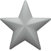 Light Grey star  sticker