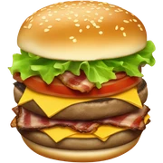Burger sticker