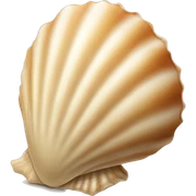 beige seashell sticker