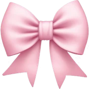 Light pink bow sticker