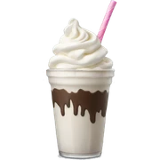 Realistic milkshake sticker