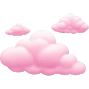 pink clouds sticker