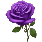 Purple rose sticker