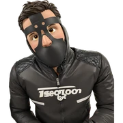 masked boy in jacket sticker