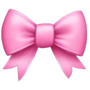 a cute pink bow sticker