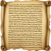 ancient scroll sticker