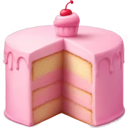 pastelp pink cake sticker