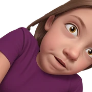 girl gazing at viewer sticker