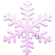 pastel pink snowflake  sticker