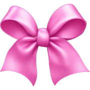 Pink bow sticker