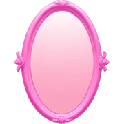 Pink mirror sticker