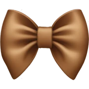 Brown bow sticker