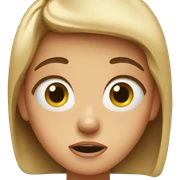 Shocked girl sticker
