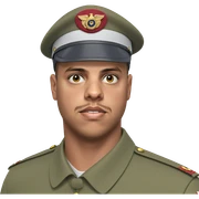 military boy in uniform sticker