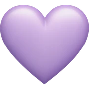 Pastel purple heart  sticker