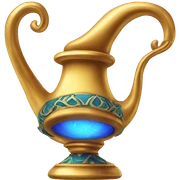 Genie lamp sticker