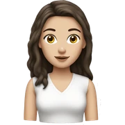 Brunette white girl sticker