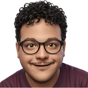 smiling boy with glasses sticker