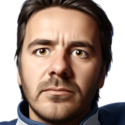 realistic portrait of a man sticker