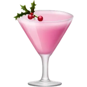 pink christmas christmas drink sticker