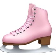 pastel pink ice skates sticker